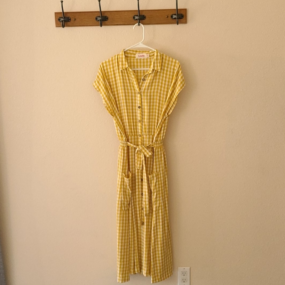 Yellow Gigham Dress